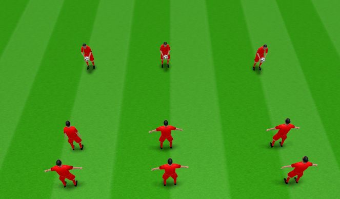 Football/Soccer Session Plan Drill (Colour): Ladder Juggling