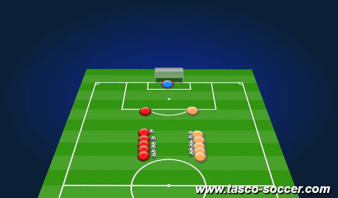 Football/Soccer Session Plan Drill (Colour): Animation 1