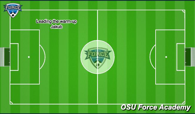 Football/Soccer Session Plan Drill (Colour): Warm-up 