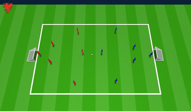 Football/Soccer Session Plan Drill (Colour): SSG