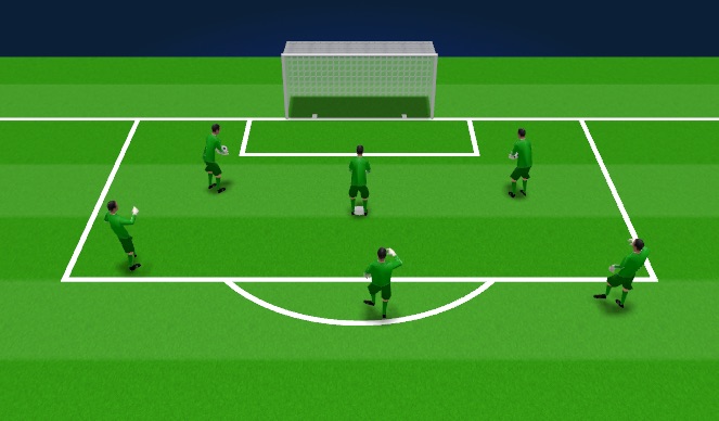 Football/Soccer Session Plan Drill (Colour): Drop to Save Live