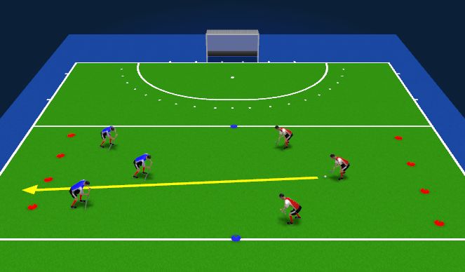 Hockey Session Plan Drill (Colour): Tennis