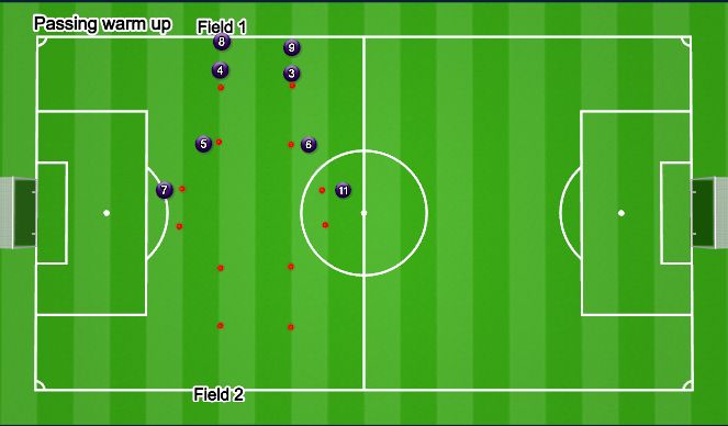 Football/Soccer Session Plan Drill (Colour): Passing