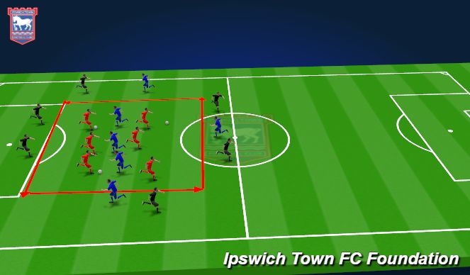 Football/Soccer Session Plan Drill (Colour): Screen 3