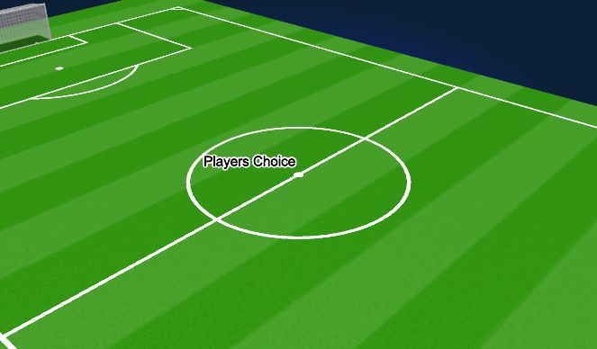 Football/Soccer Session Plan Drill (Colour): Station 2: Players Choice