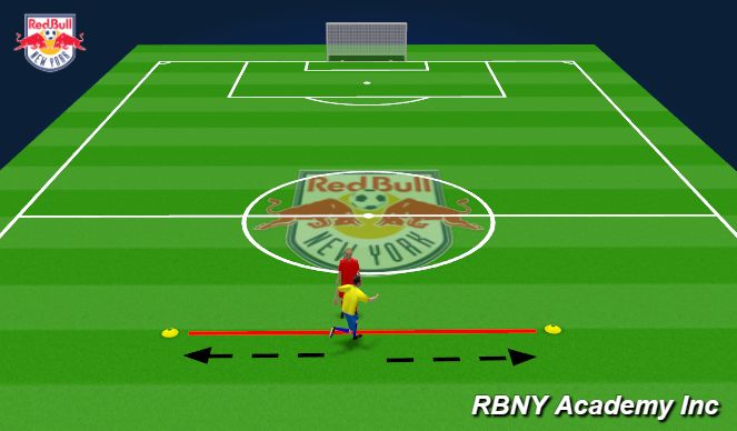 Football/Soccer Session Plan Drill (Colour): Ex. 1