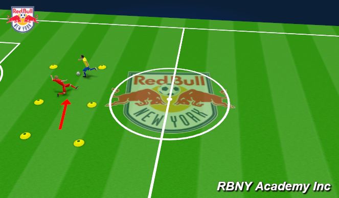 Football/Soccer Session Plan Drill (Colour): Prog. 2