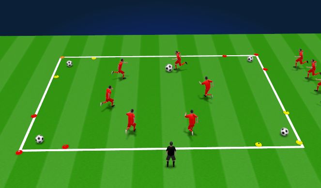 Football/Soccer Session Plan Drill (Colour): Animation 1