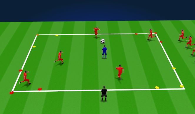 Football/Soccer Session Plan Drill (Colour): Animation 2