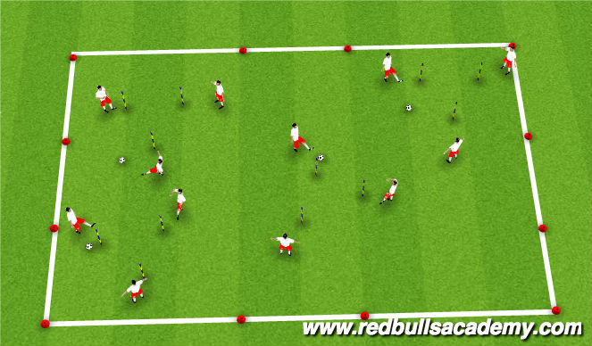 Football/Soccer Session Plan Drill (Colour): Main Theme II