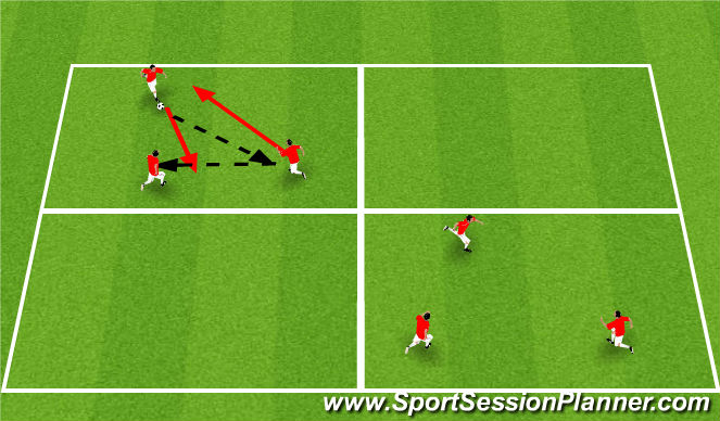 Football/Soccer Session Plan Drill (Colour): Warm-Up