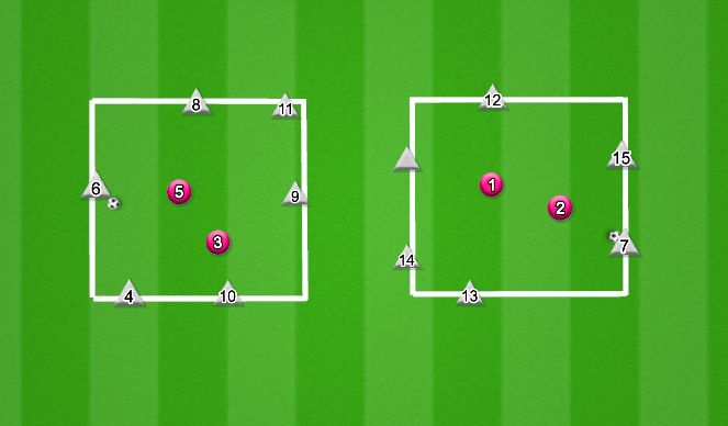 Football/Soccer Session Plan Drill (Colour): Rondo