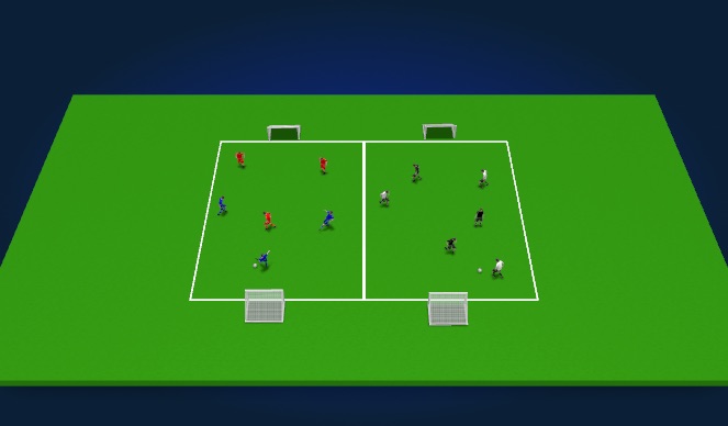 Football/Soccer Session Plan Drill (Colour): Welcome game