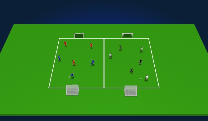 Football/Soccer Session Plan Drill (Colour): Welcome game