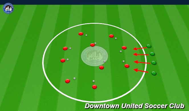 Football/Soccer Session Plan Drill (Colour): Win the ball 