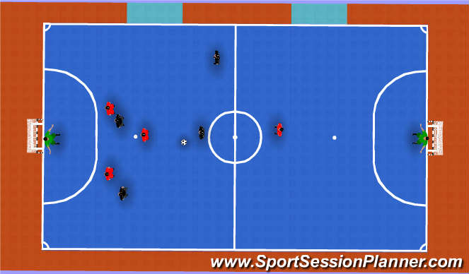 Futsal Session Plan Drill (Colour): SSG