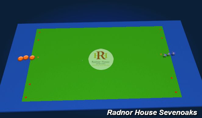 Hockey Session Plan Drill (Colour): Numbers game