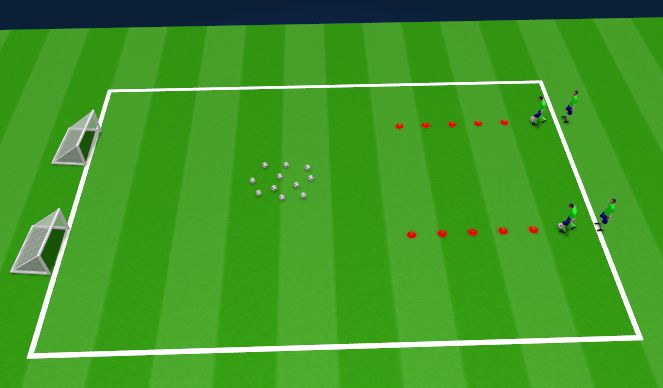 Football/Soccer Session Plan Drill (Colour): Warm-up