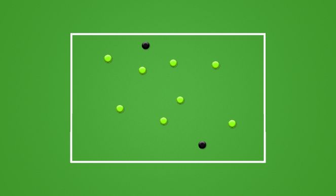 Football/Soccer Session Plan Drill (Colour): Blob Tag