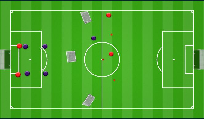 Football/Soccer Session Plan Drill (Colour): Animation 1