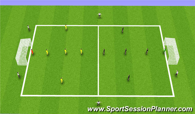 Football/Soccer Session Plan Drill (Colour): Free Play - Bumper Game