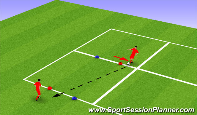 Football/Soccer Session Plan Drill (Colour): Arrival