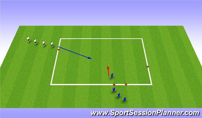 Football/Soccer Session Plan Drill (Colour): Warm Up
