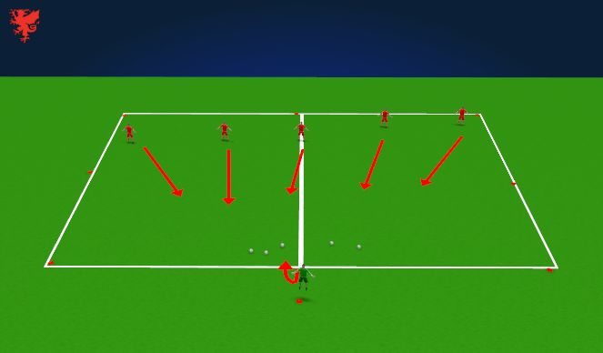Football/Soccer Session Plan Drill (Colour): Giant's Castle