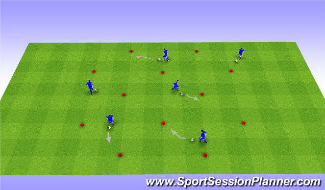 Football/Soccer Session Plan Drill (Colour): Screen 1