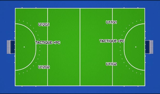 Hockey Session Plan Drill (Colour): U11-U12