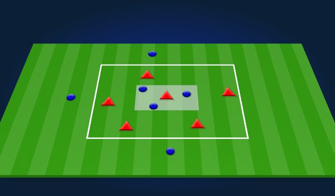 Football/Soccer Session Plan Drill (Colour): Transition rondo