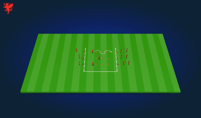 Football/Soccer Session Plan Drill (Colour): Technical Drill 1