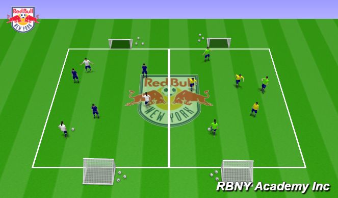 Football/Soccer Session Plan Drill (Colour): Match (Tournament Style)