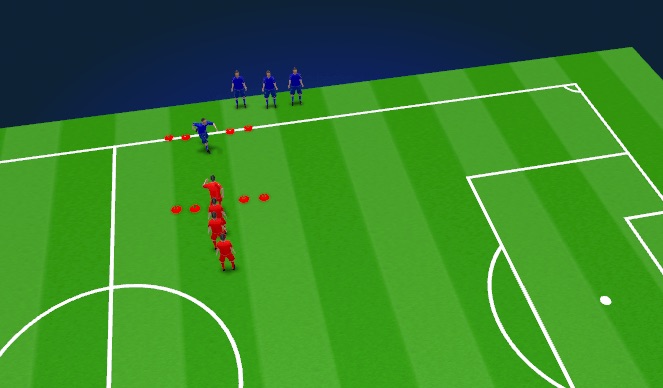 Football/Soccer Session Plan Drill (Colour): Warm Up