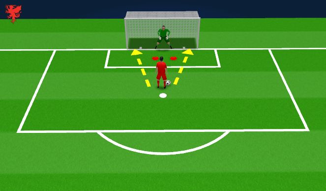 Football/Soccer Session Plan Drill (Colour): Starting Activity