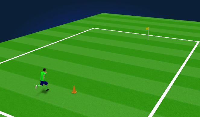 Football/Soccer Session Plan Drill (Colour): Running test
