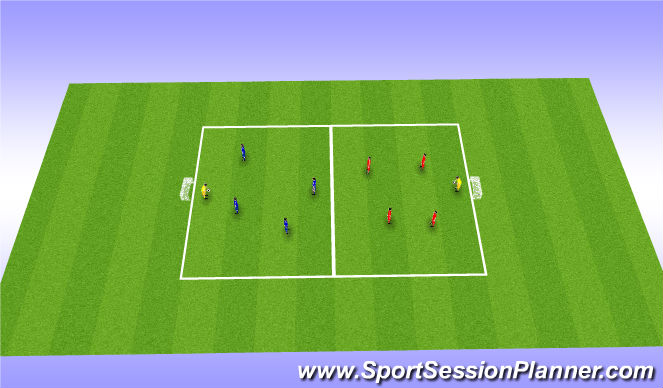 Football/Soccer Session Plan Drill (Colour): Free Play