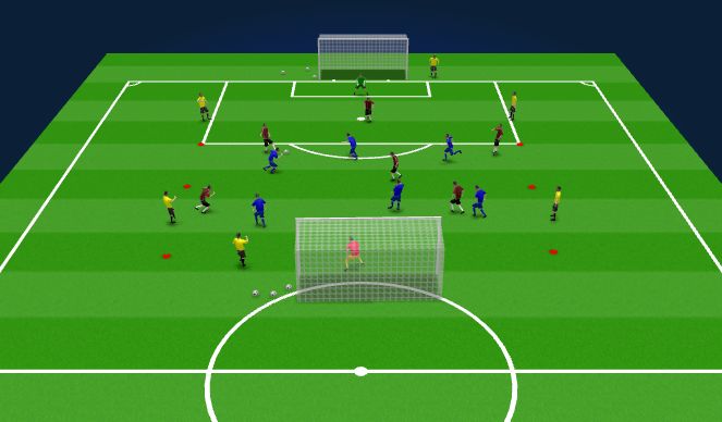 Football/Soccer Session Plan Drill (Colour): Spil:
