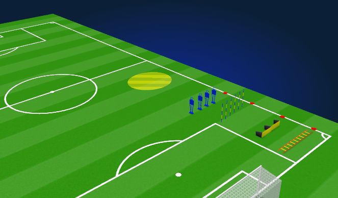 Football/Soccer Session Plan Drill (Colour): WARM UP 
