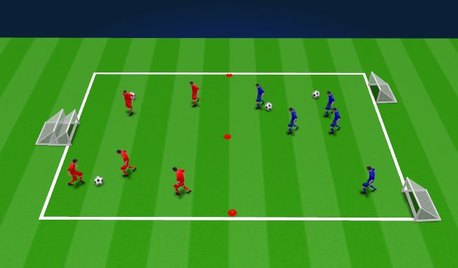 Football/Soccer Session Plan Drill (Colour): Animation 1