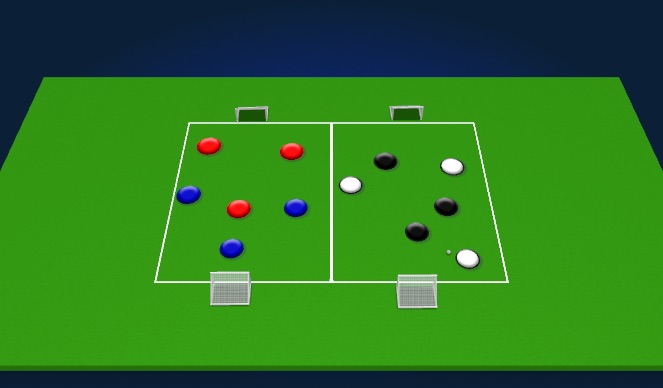 Football/Soccer Session Plan Drill (Colour): Welcome game