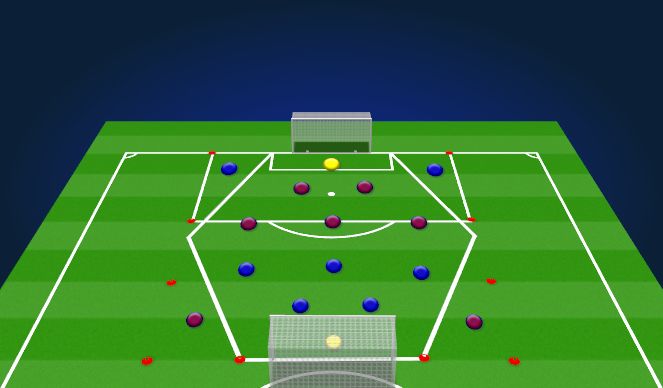 Football/Soccer Session Plan Drill (Colour): Introduction Phase