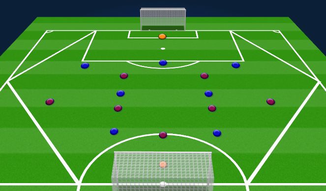 Football/Soccer Session Plan Drill (Colour): Expansion Phase