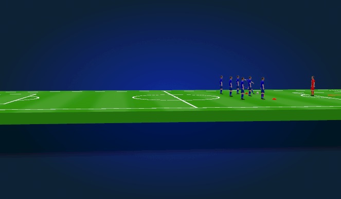 Football/Soccer Session Plan Drill (Colour): Opposed