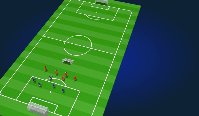 Football/Soccer Session Plan Drill (Colour): Conditioned