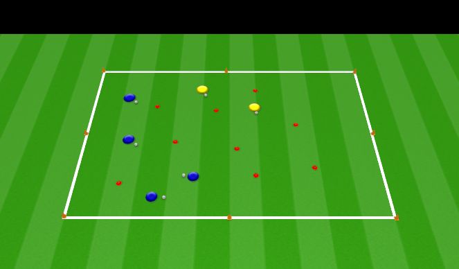 Football/Soccer Session Plan Drill (Colour): Cone wars 