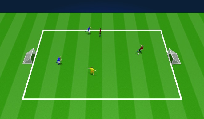 Football/Soccer Session Plan Drill (Colour): Skill game