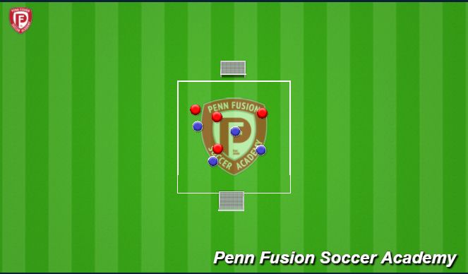 Football/Soccer Session Plan Drill (Colour): SSG