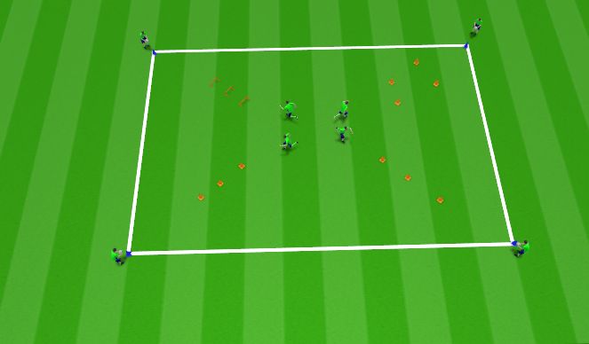 Football/Soccer Session Plan Drill (Colour): Fisico-Tecnico
