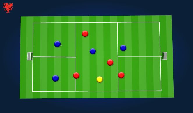 Football/Soccer Session Plan Drill (Colour): SSG